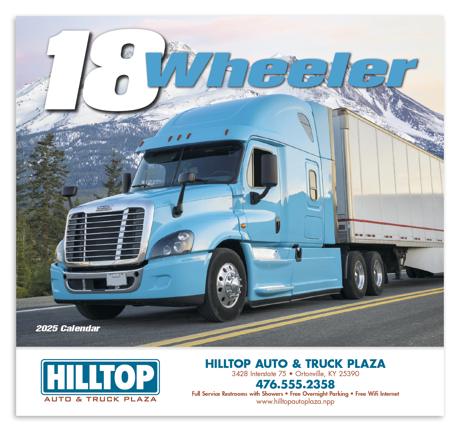 HotLine® Products 18-Wheeler Wall Appointment Calendar - Stapled 1