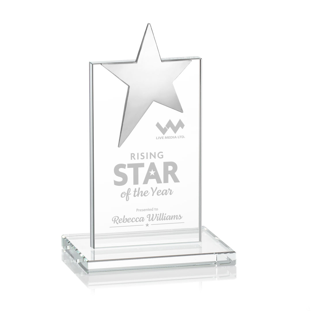 Bryanston Chrome Star Award - Clear