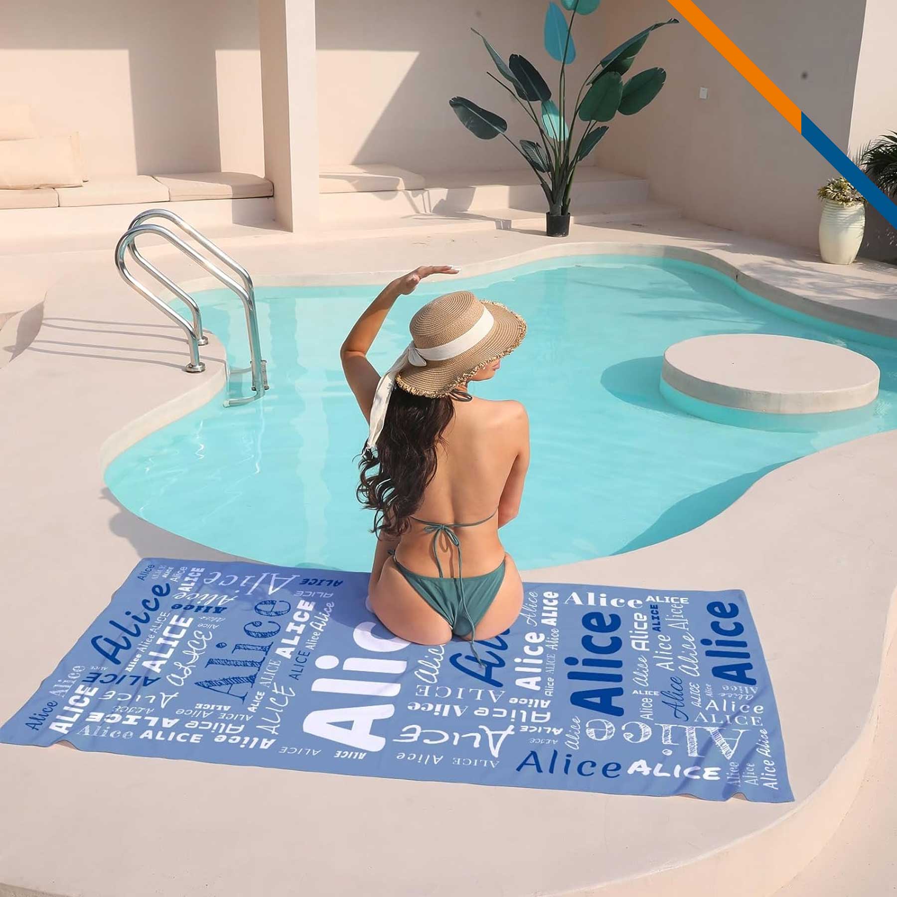 Arino Sublimated Beach Towel - 70" x 35" 4