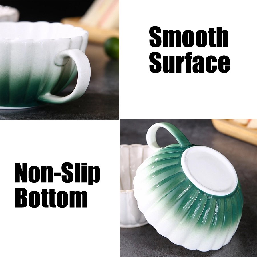 Custom 5.4 OZ. Ceramic Tea Cup Coffee Mug with Saucer Set 7