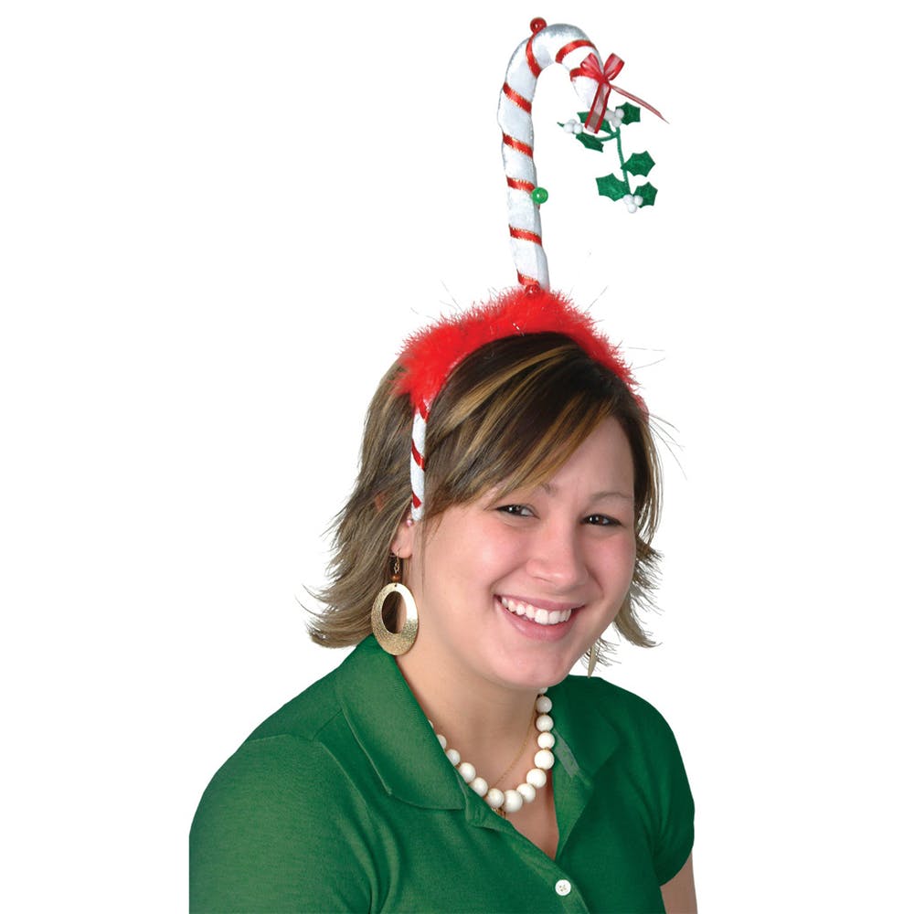 Mistletoe Candy Cane Headbands 2