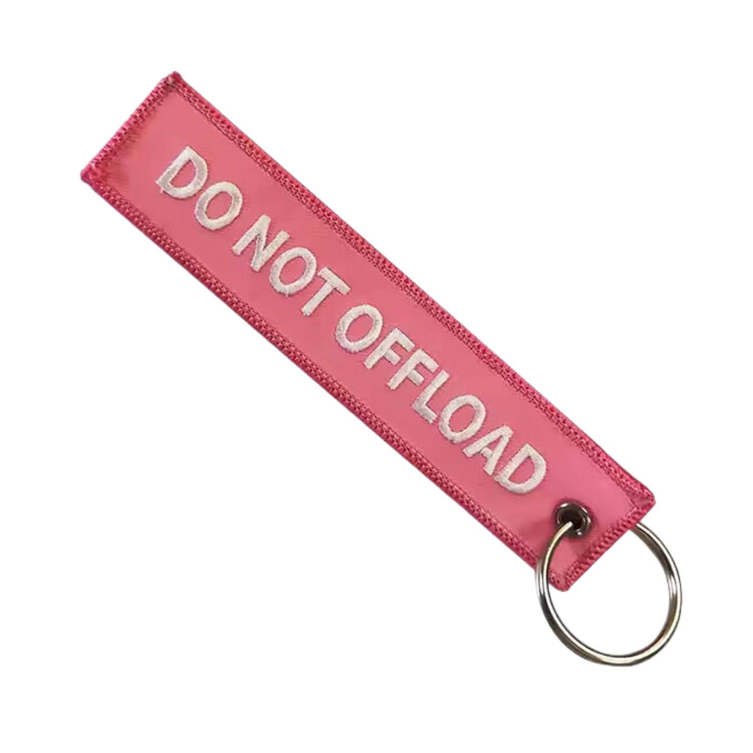 Embroidered Keychain with Metal Ring 1