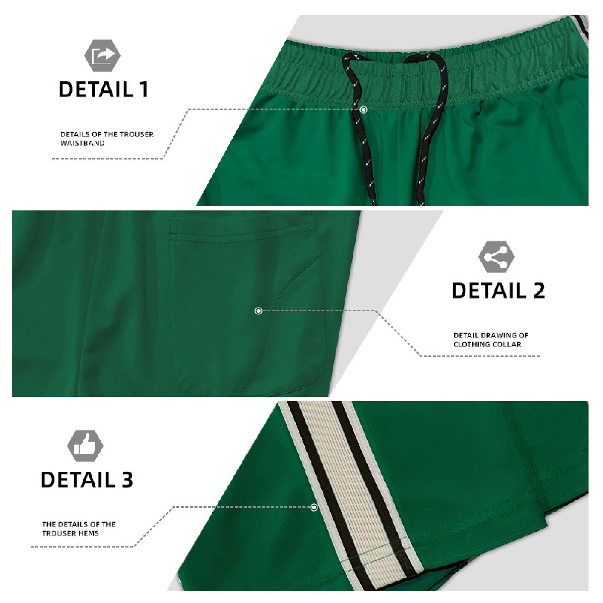 Unisex 220 GSM Poly Full Color Sublimation Long Pants 3