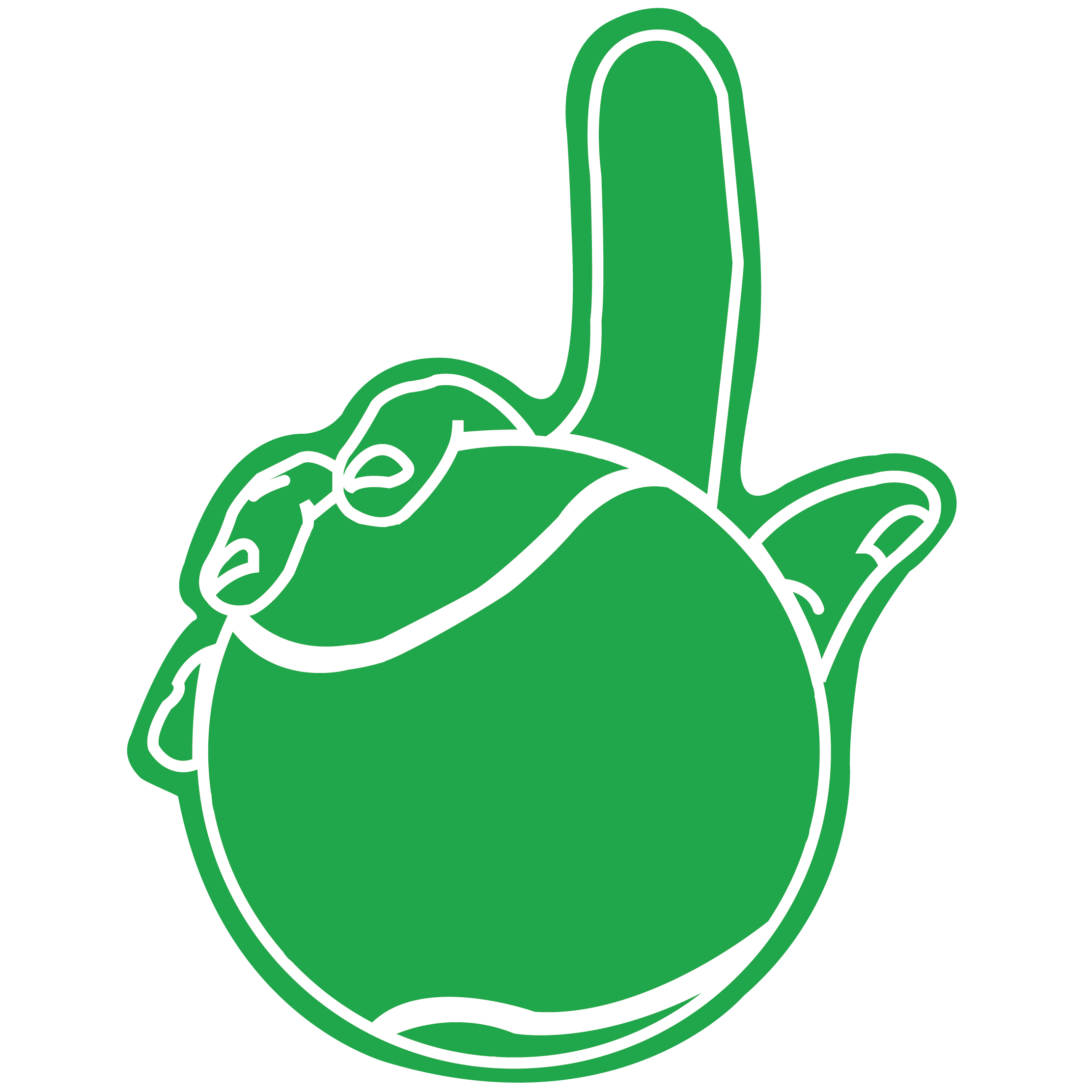 Large Tennis Ball Hand 14