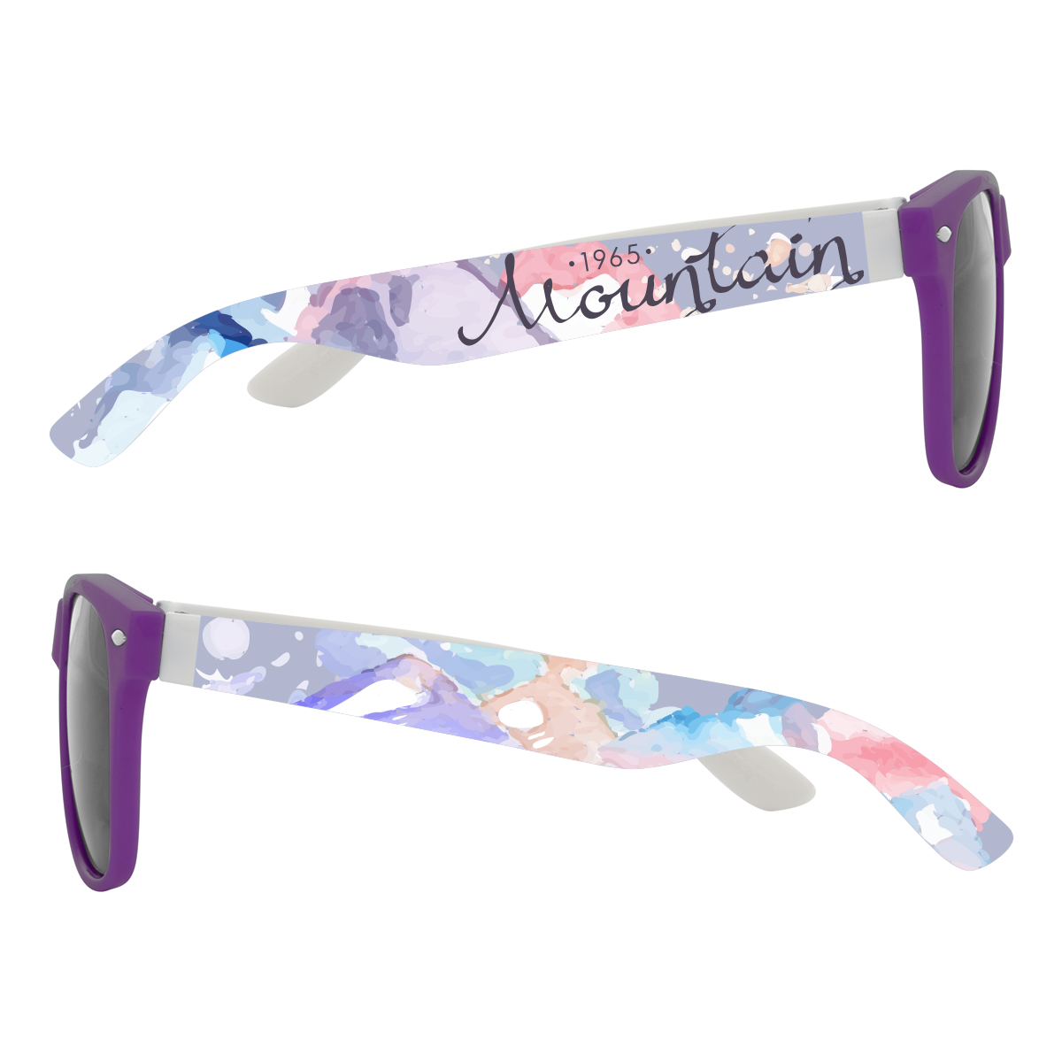 Full Color Colorblock Malibu Sunglasses 34