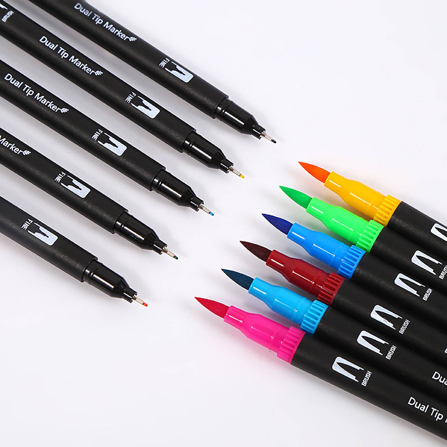 72 Color Dual Tip Brush Pen Art Marker Set 3