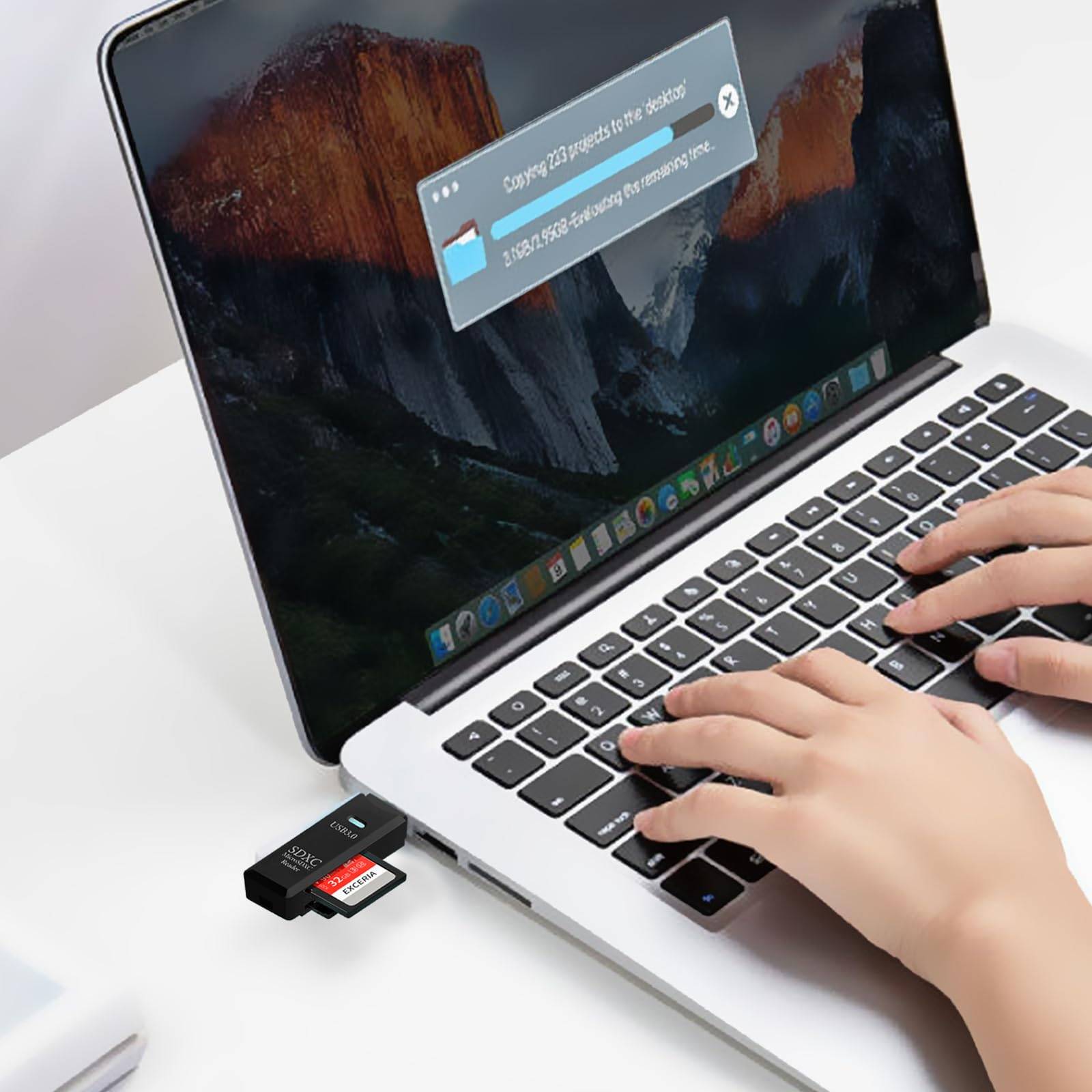 USB3.0 Micro SD Card Reader 2-in-1 5Gbps to USB Adapter 5