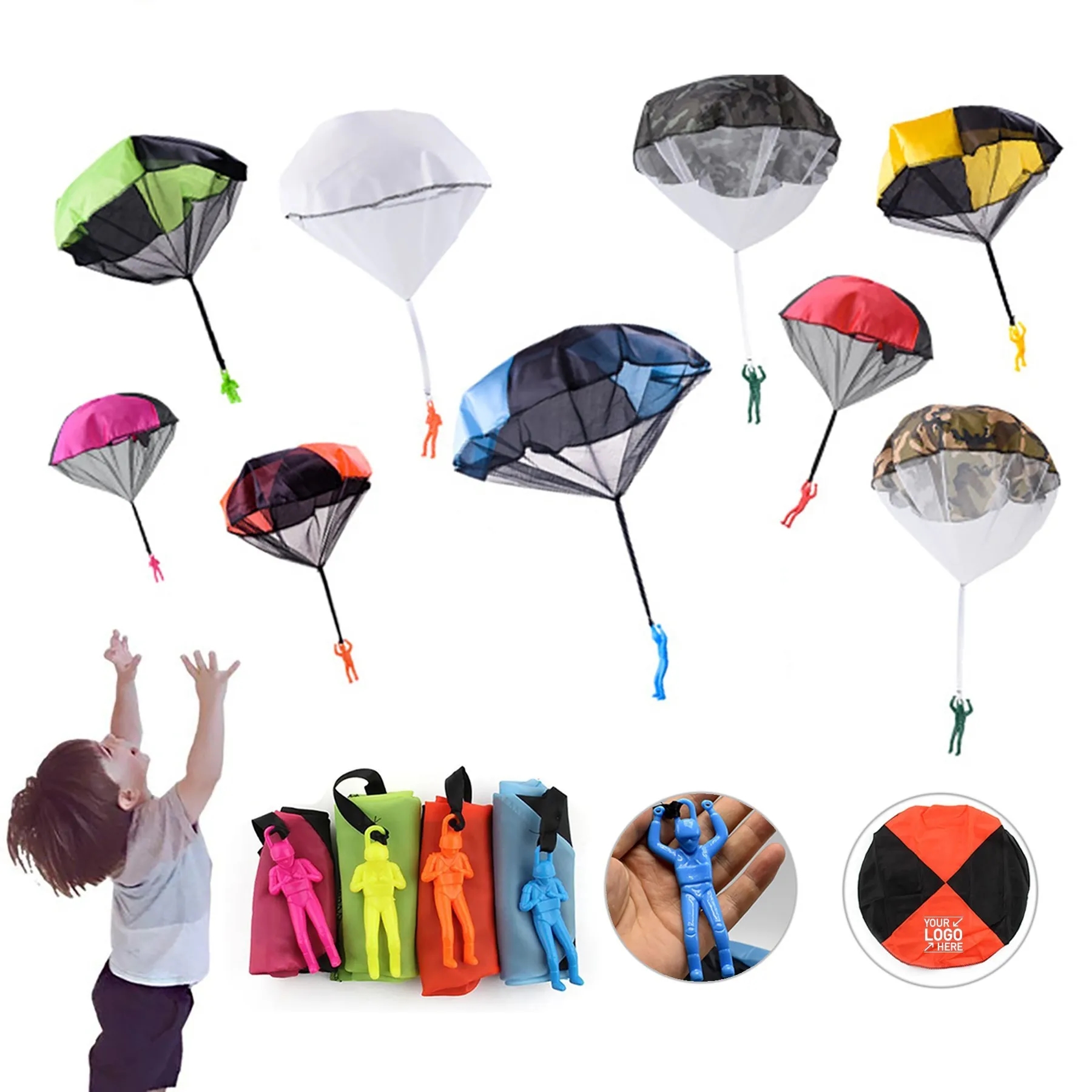 Hand Throwing Mini Parachute Toy 5