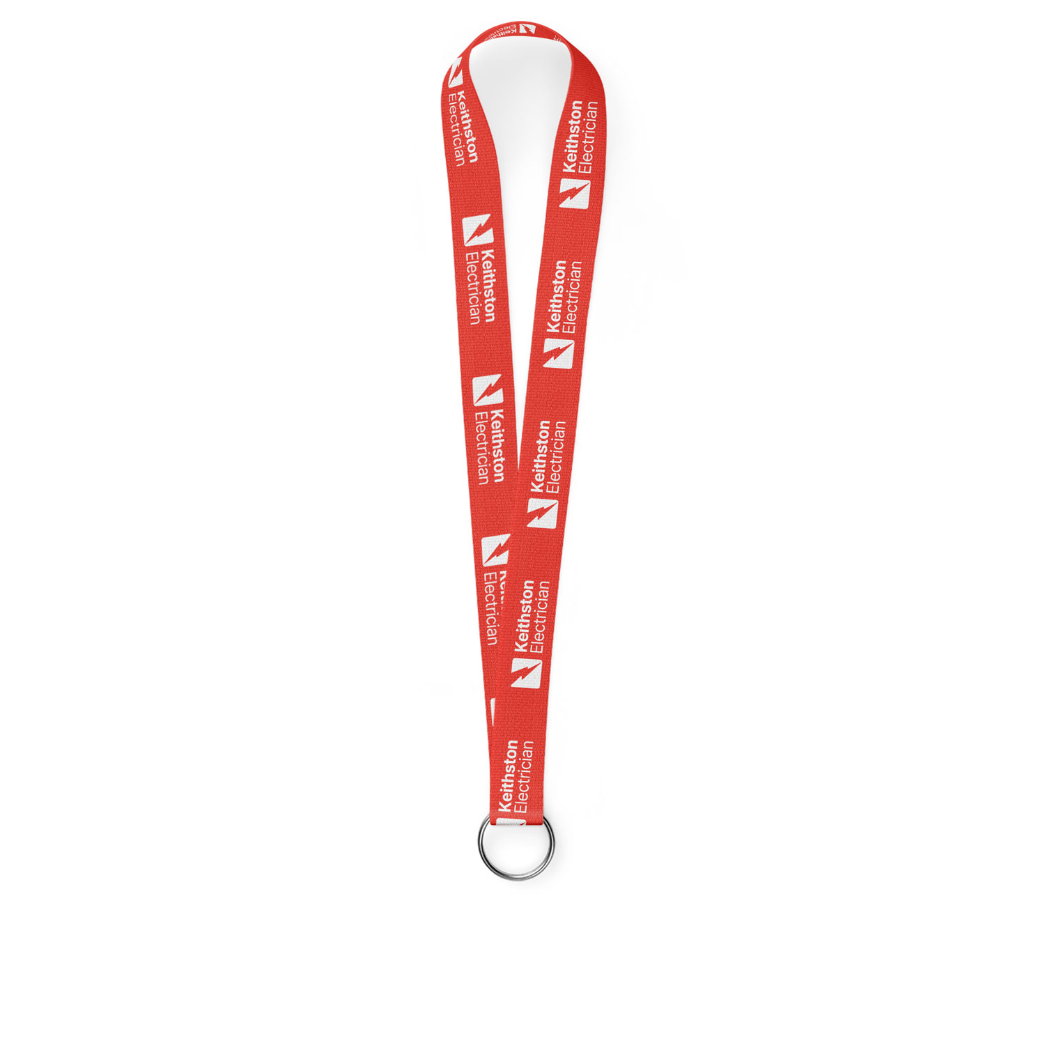 1" One Color Lanyard, Single Attachment, Import Air Rush 3