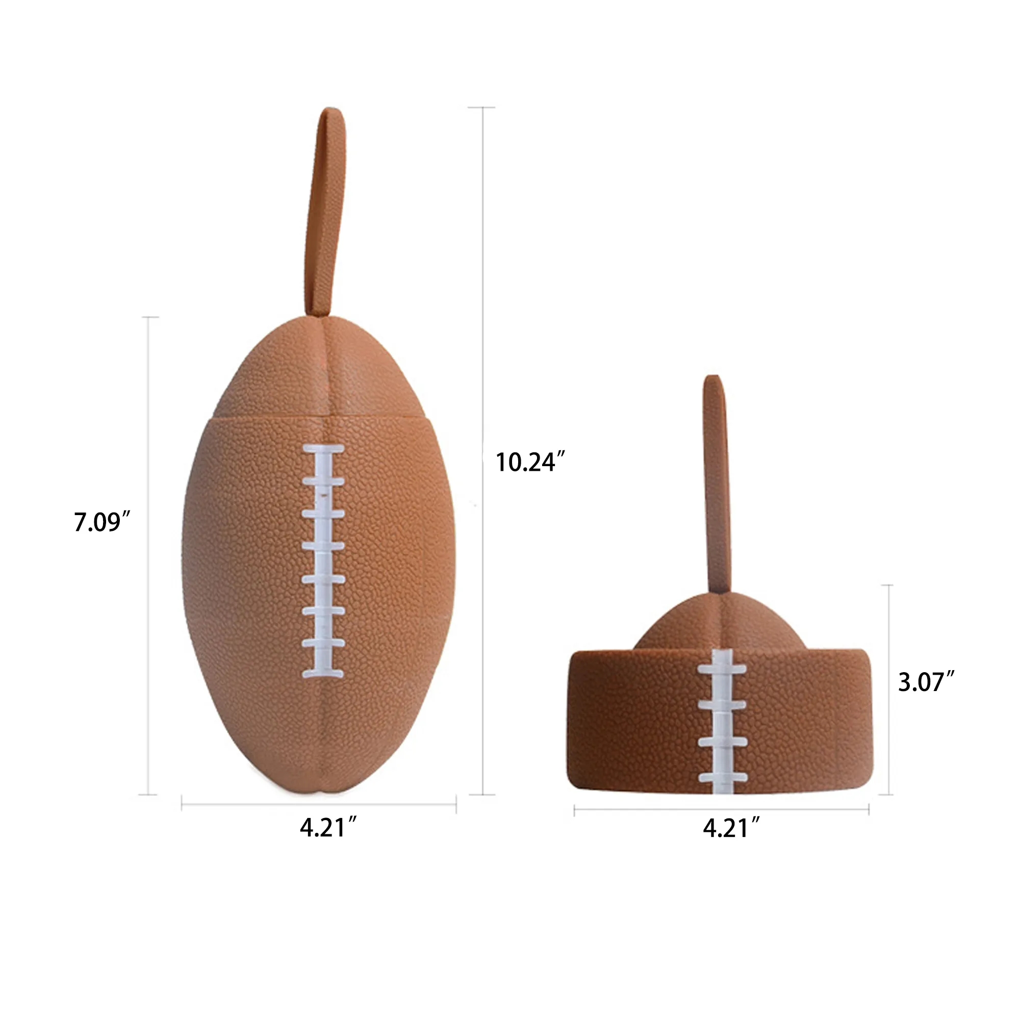 Portable Collapsible Silicone Rugby Sports Bottle 1