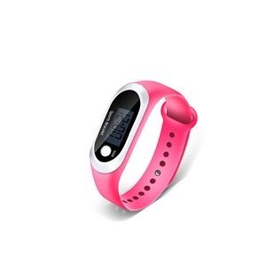 Sports Bracelet Watch With Pedometer Digital Display And Adjustable Band 2