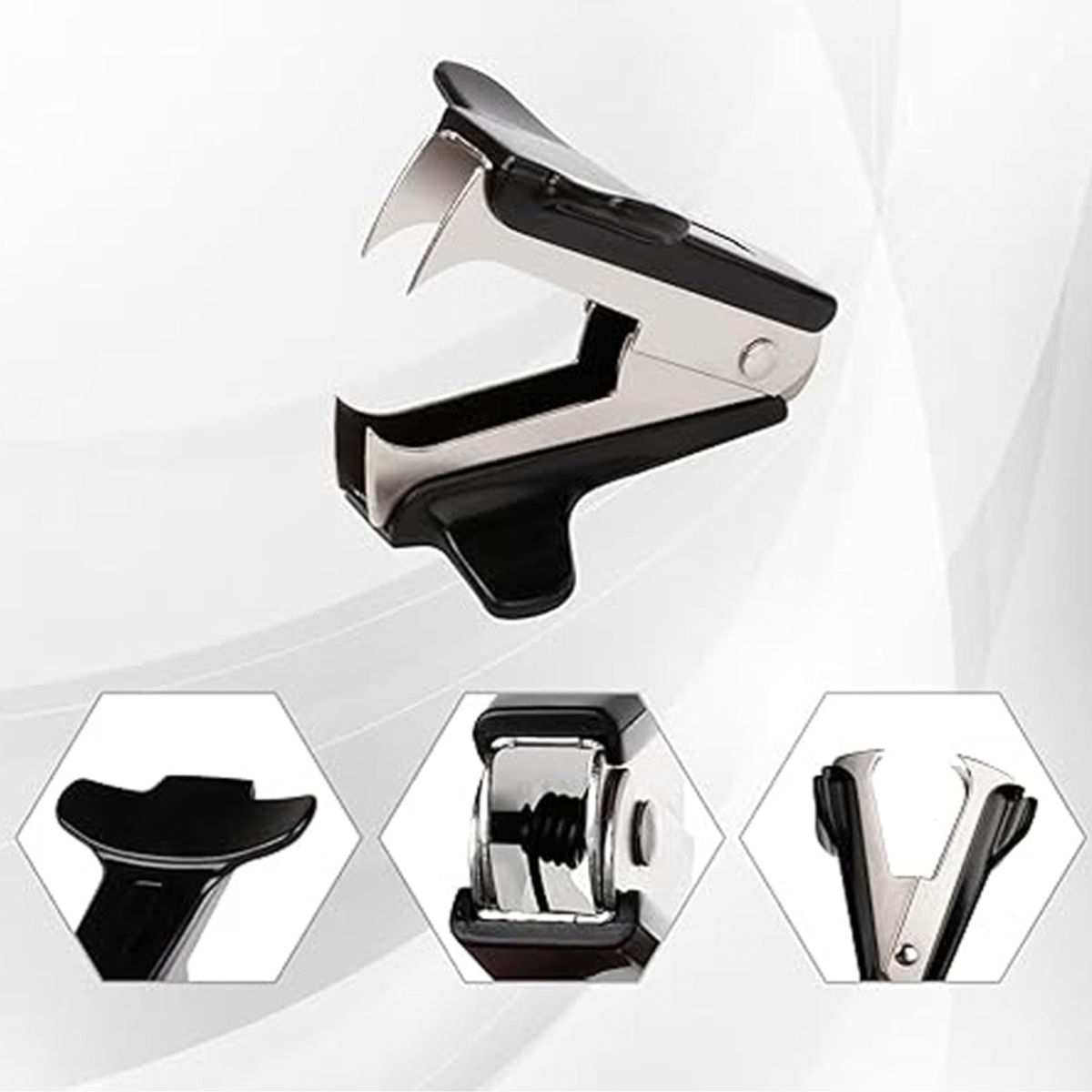 Mini Staple Remover with Plastic Grip for Office Use, custom desk accessory with logo imprint 7