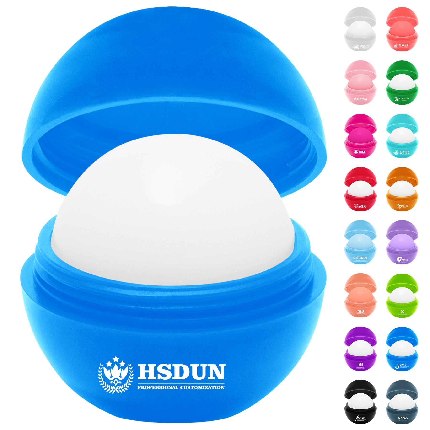 Promotional Mini Round Ball Shaped Lip Balm 10