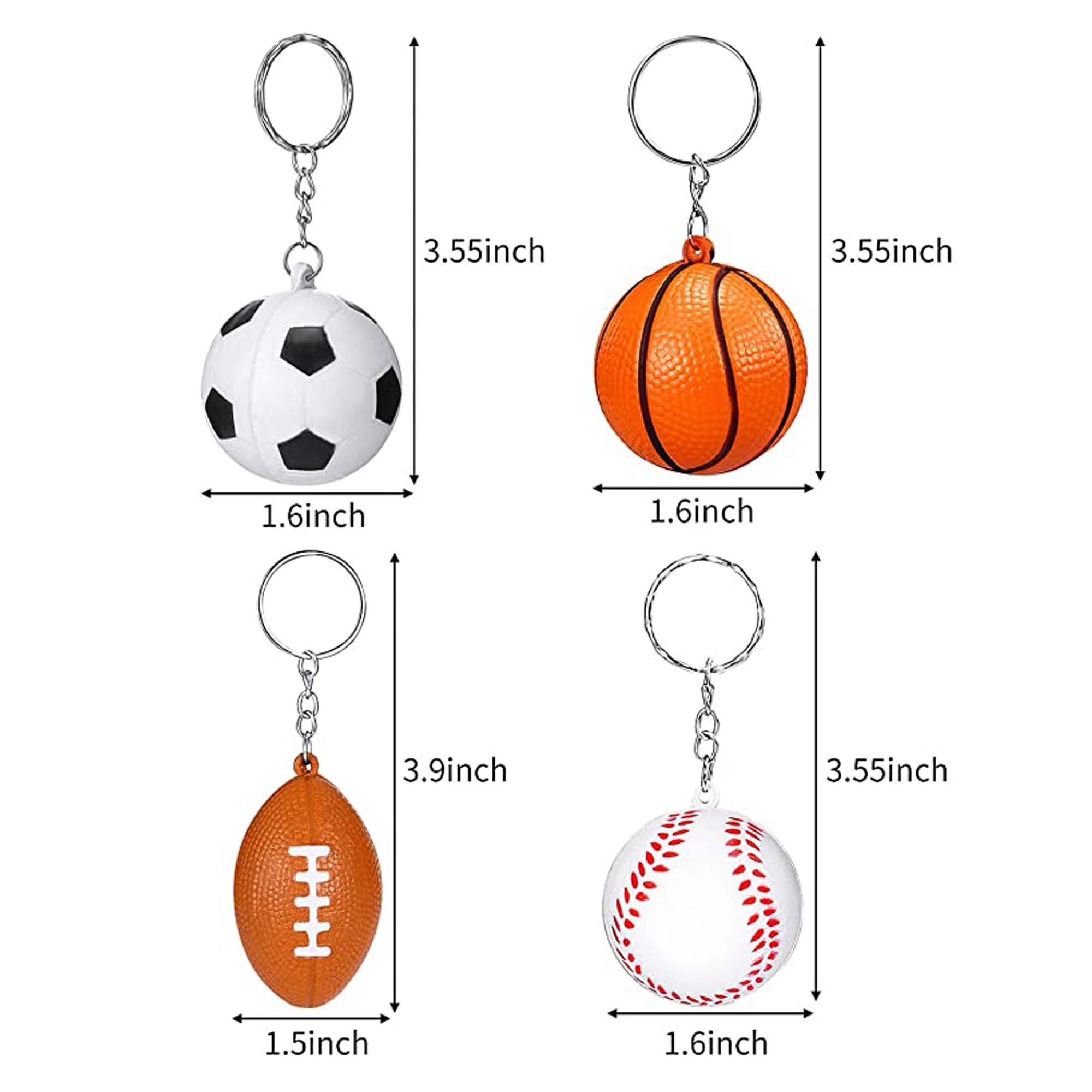 Soft Sports Ball Keychain 3