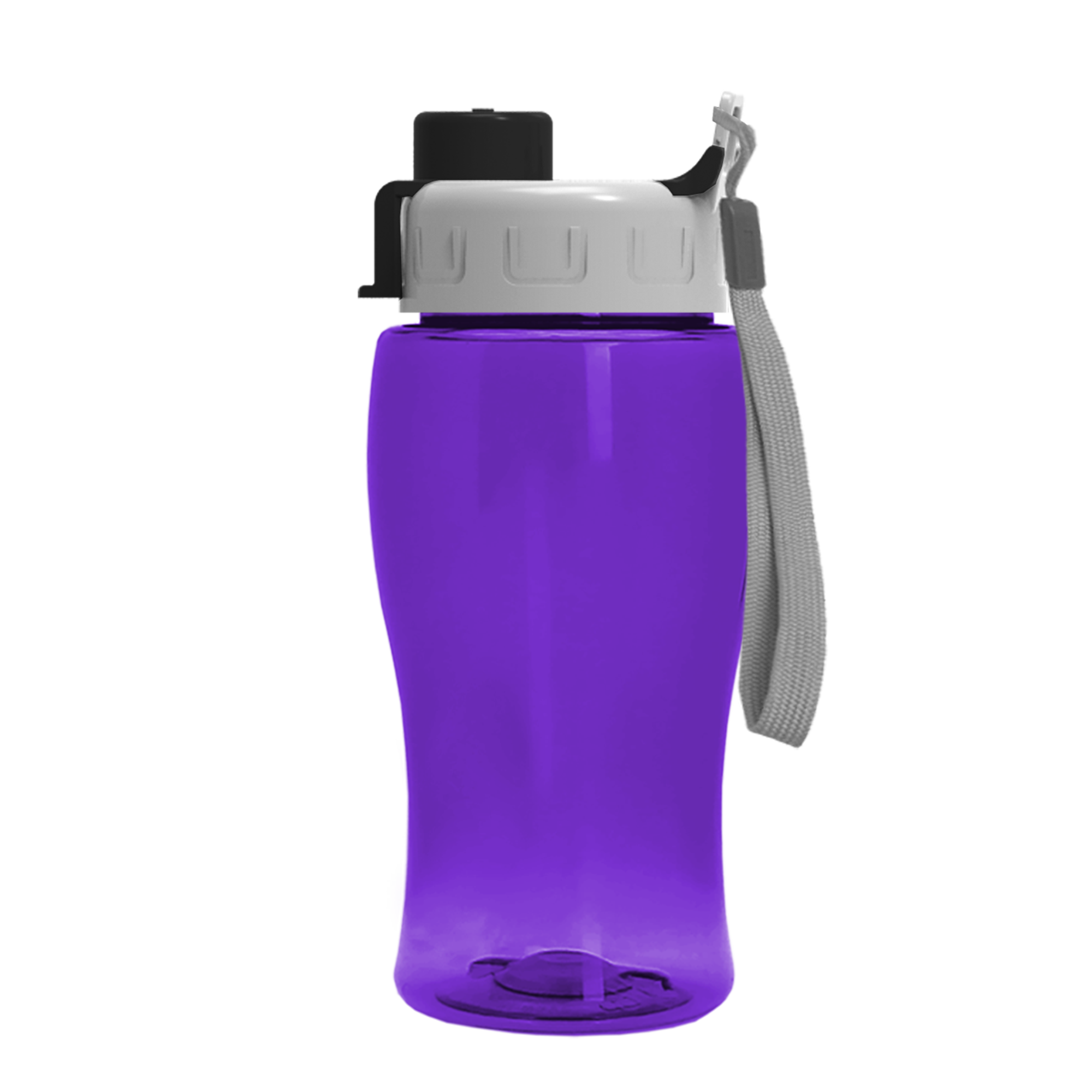 Poly-Pure Jr. - 18 oz. Transparent Bottle with Quick Snap 9