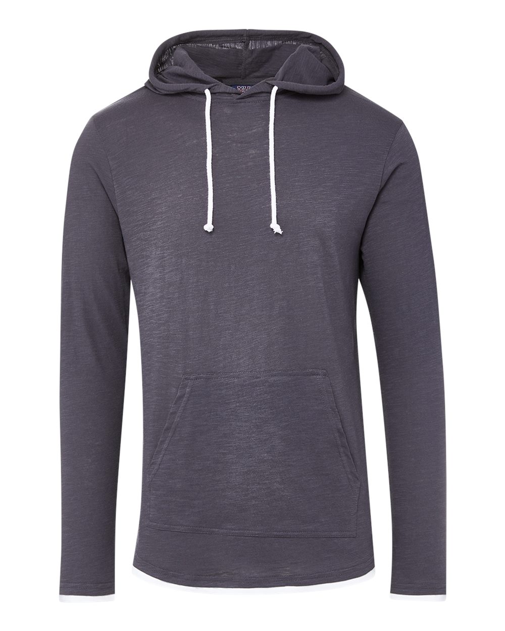 Unisex Miles Slub Hooded Long Sleeve T-Shirt - 24401 1
