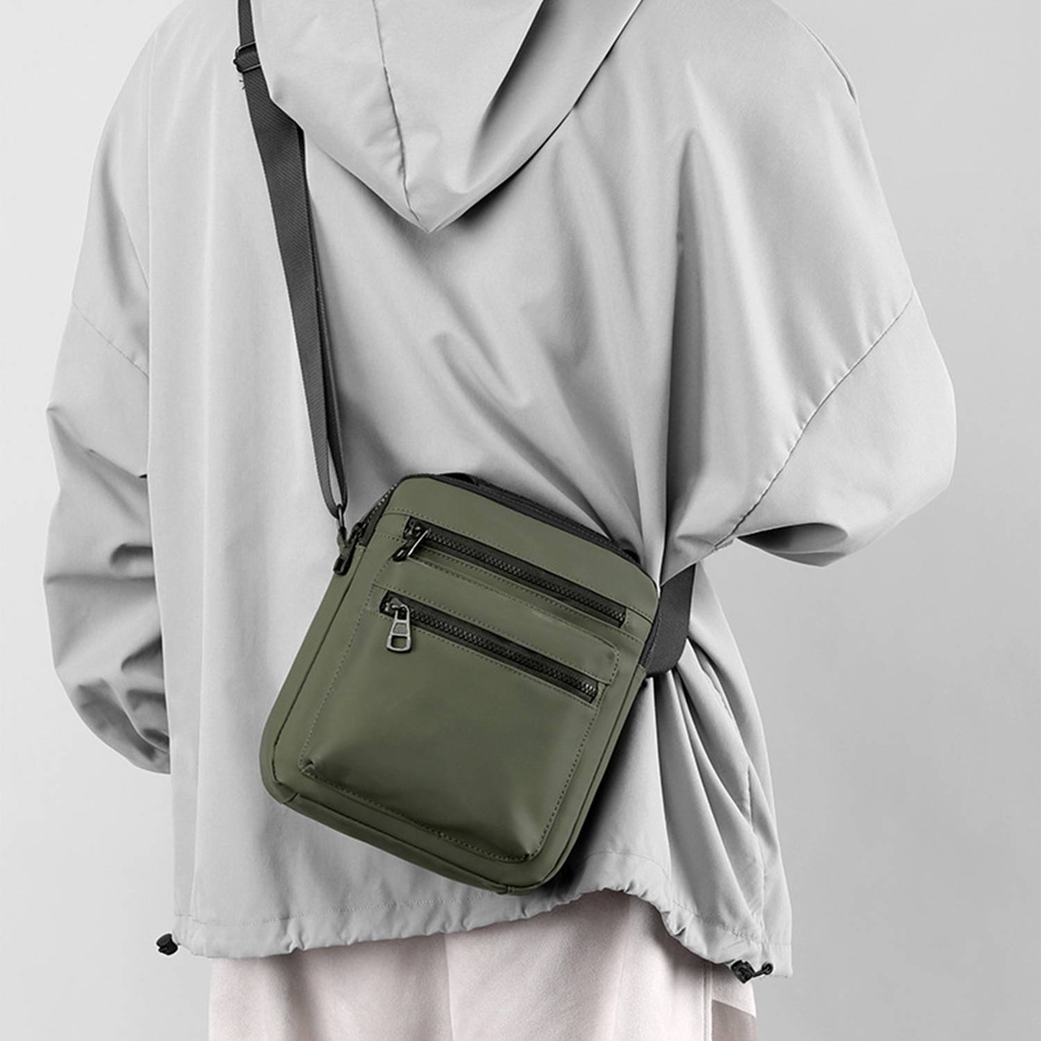 Men'S Waterproof Oxford Cloth Cross-Body Bag 3