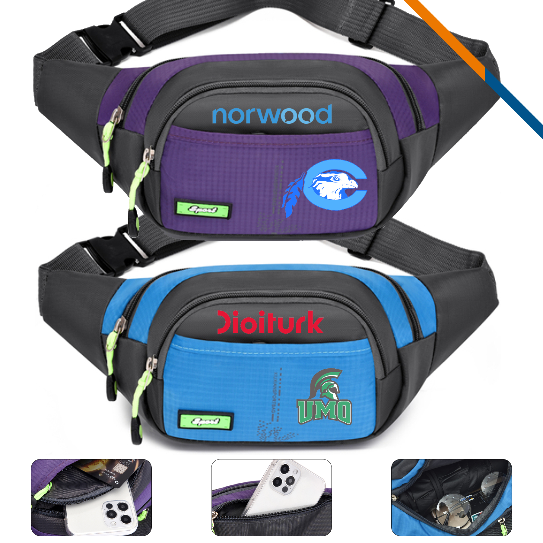 Dolor Two Tone Fanny Pack 3