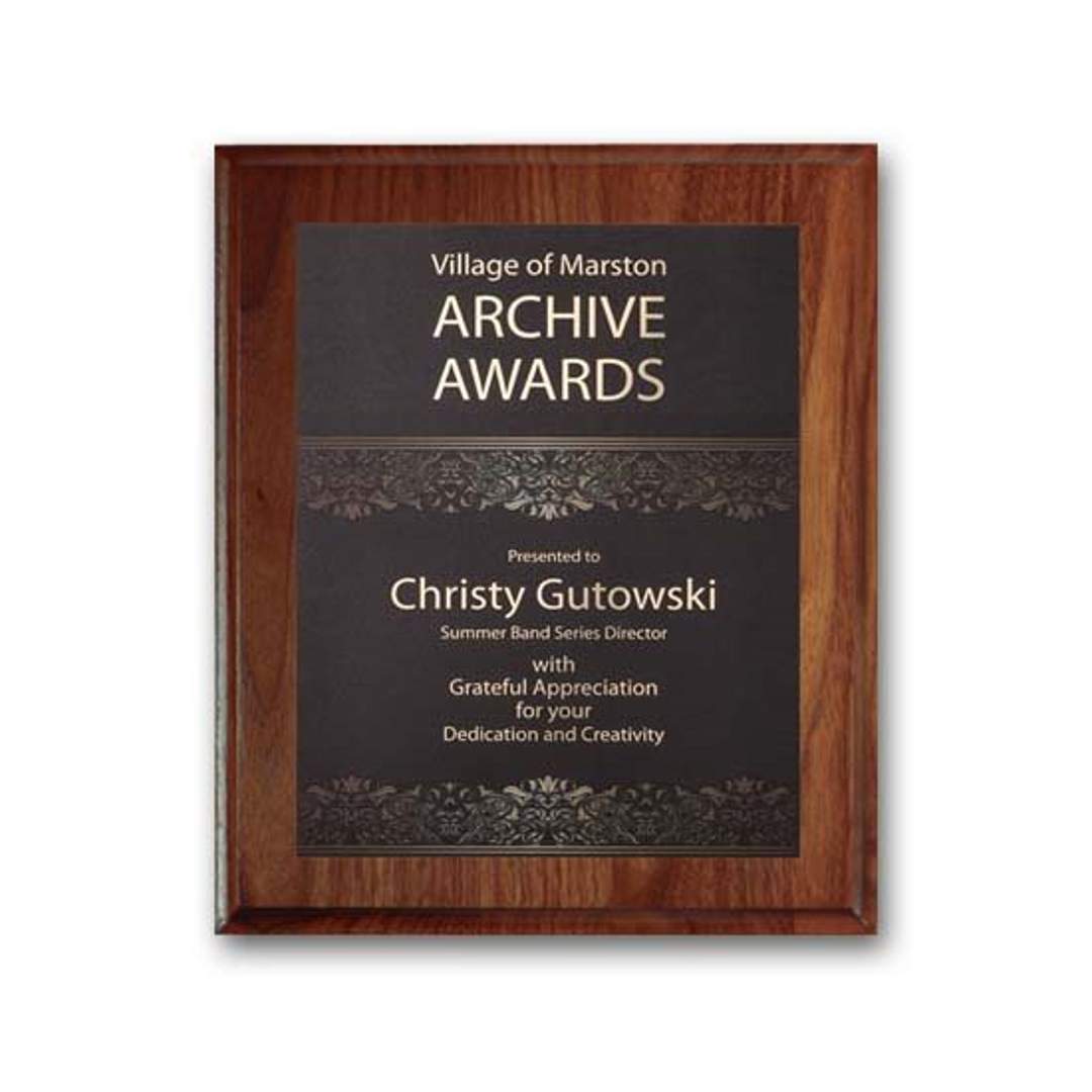 SpectraPrint™ Plaque - Cove Edge Gold