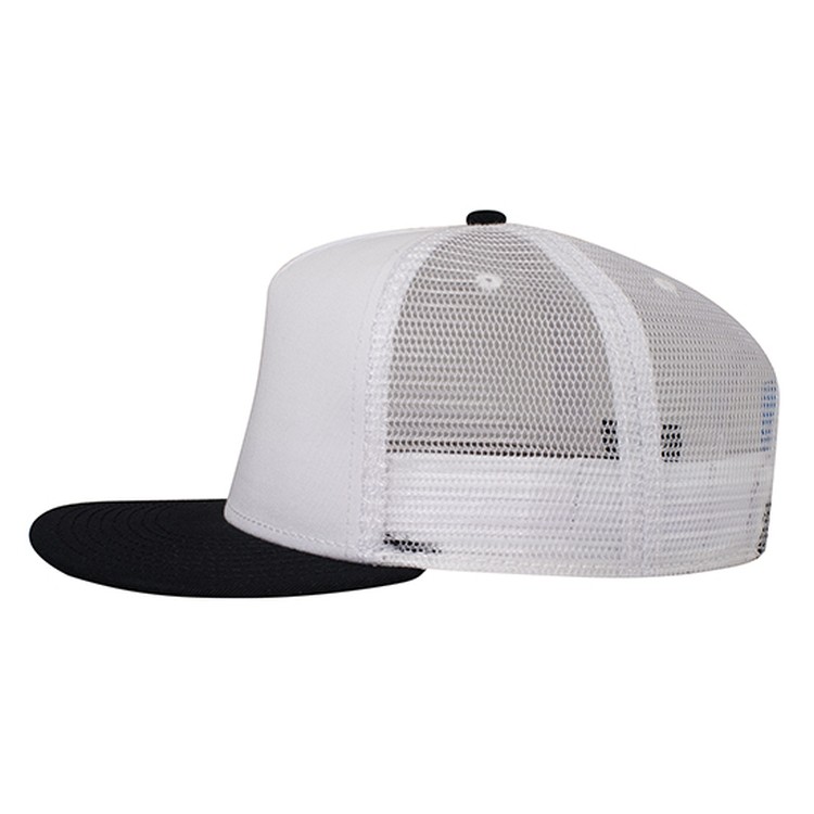 OTTO CAP® OTTO SNAP 5 Panel Pro Style Mesh Back Trucker Snapback Hat 24