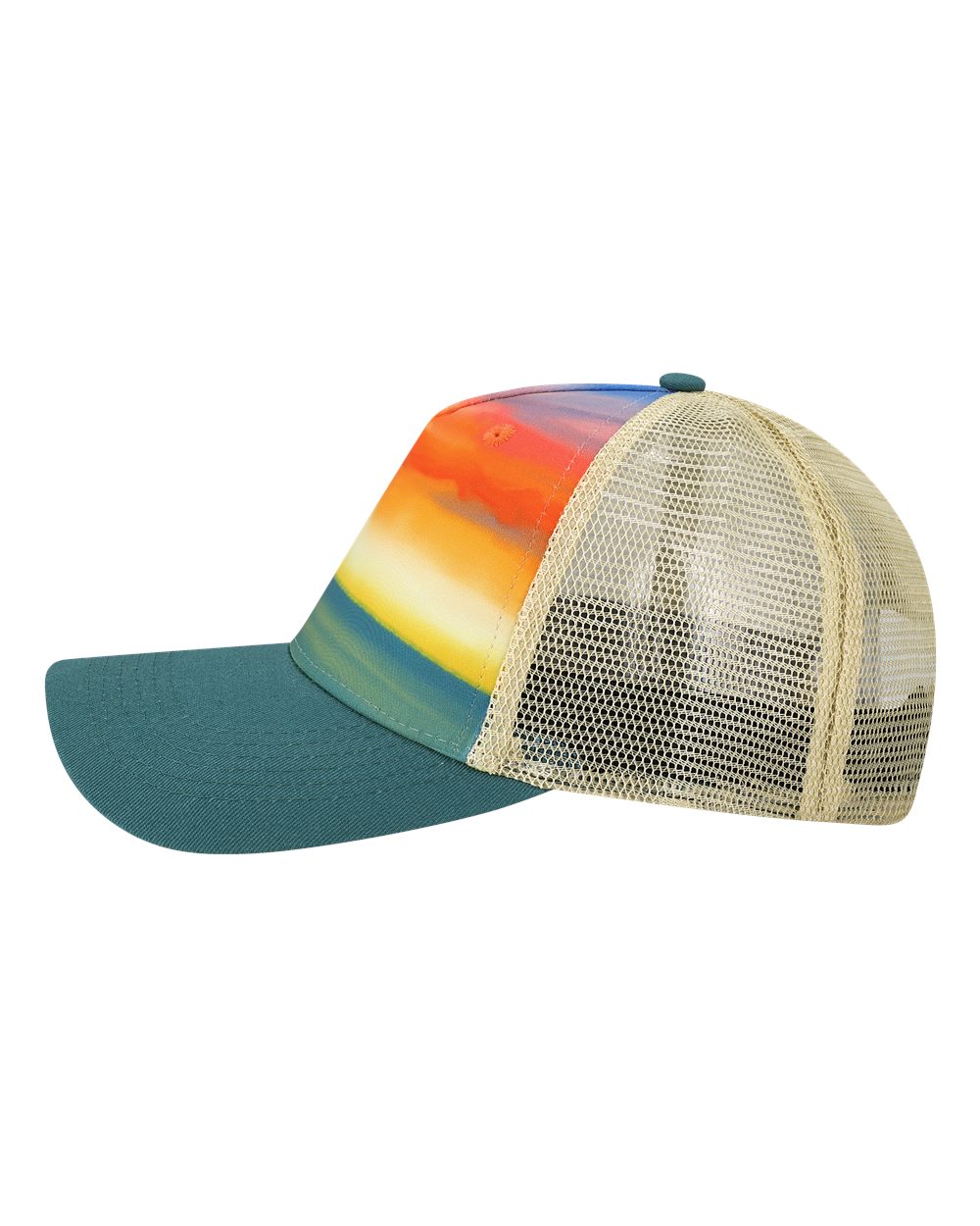 Printed Five-Panel Trucker Cap - 5PTKR 10
