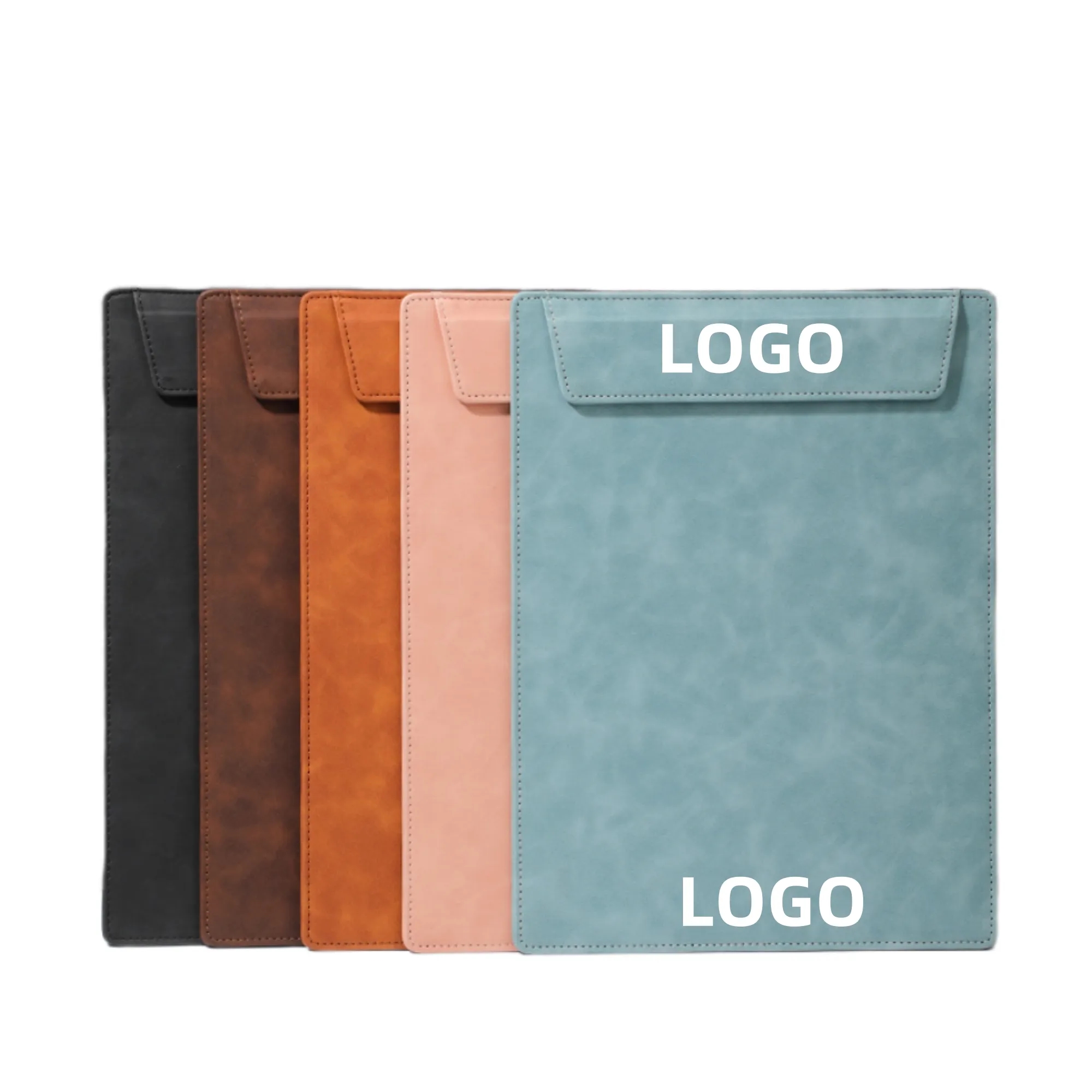 Custom Hotel Meeting A4 Size Lether Writing Board Clipboard 3