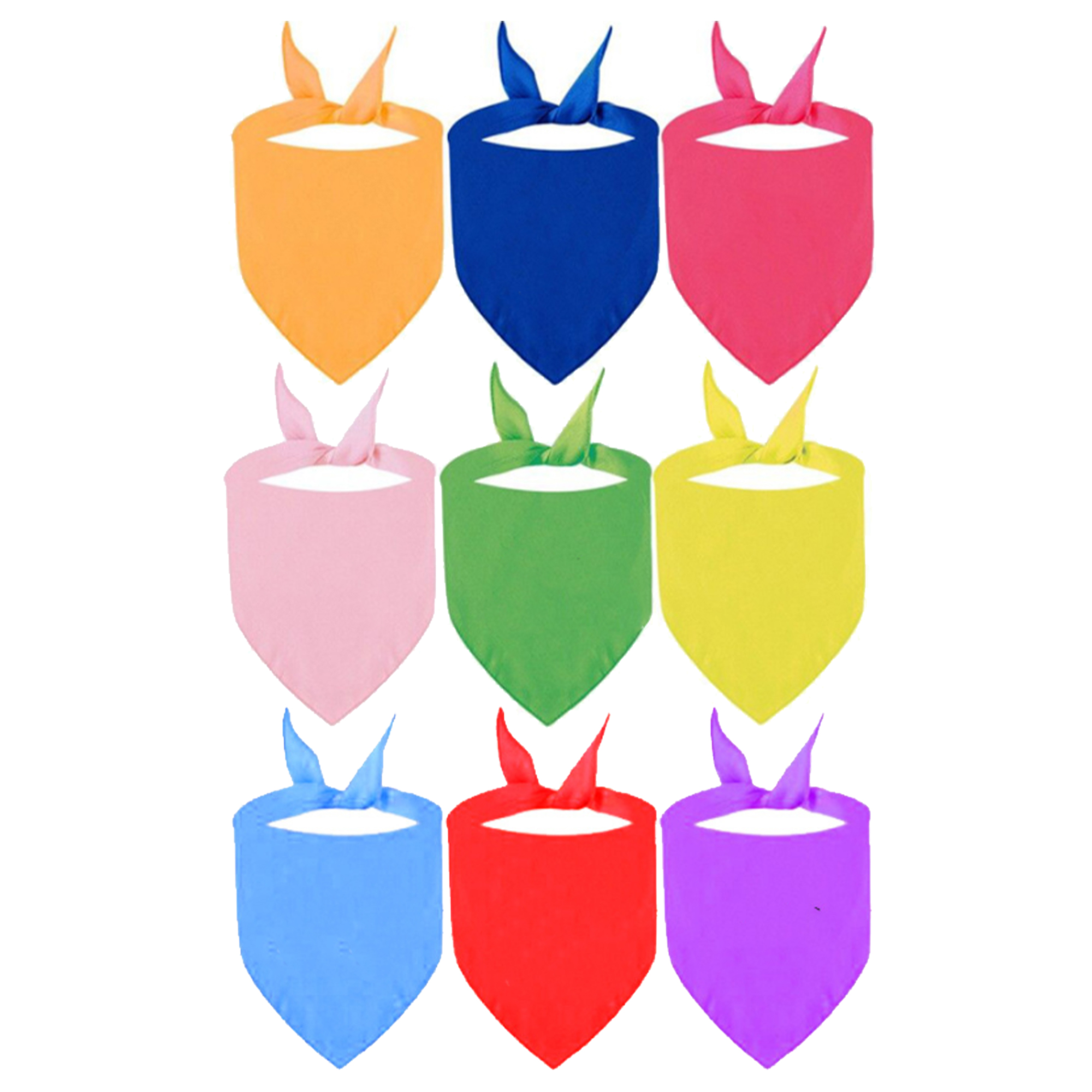 Full Color Dog Bandana Pet Collar Solid Scarf Bib MOQ 50pcs 1