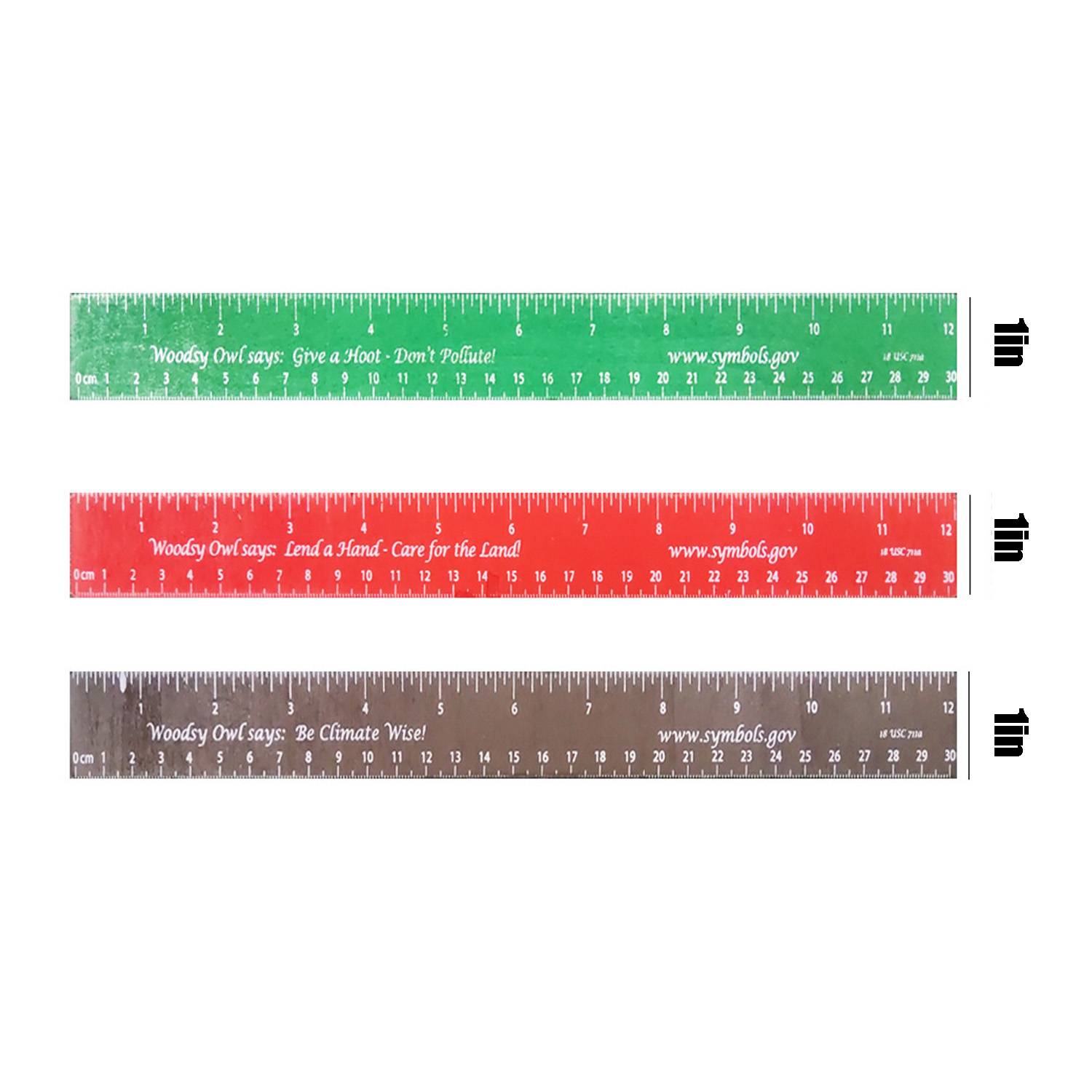 12" WOOD RULER 8