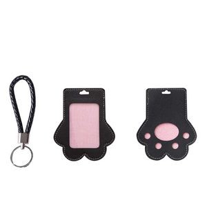 Paw Shaped PU Leather Card Holder With Back Pocket 8