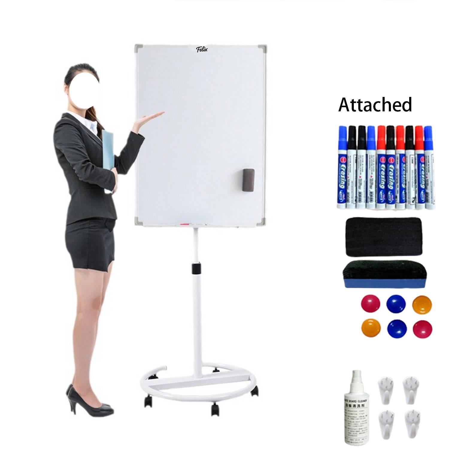 Magnetic Mobile Dry Erase Board Set w/ Stand 2