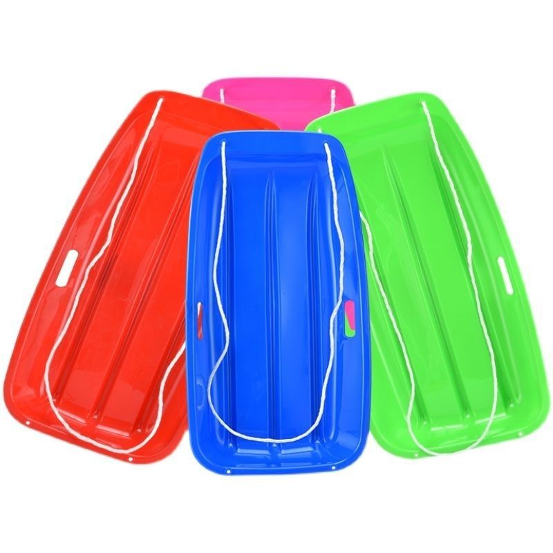 Plastic Downhill Snow Toboggan Sled 1