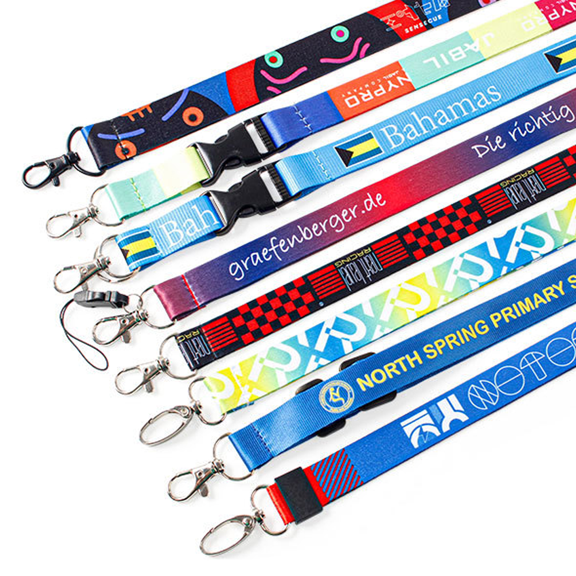 Full Color Polyester Lanyard w/ Breakaway 2