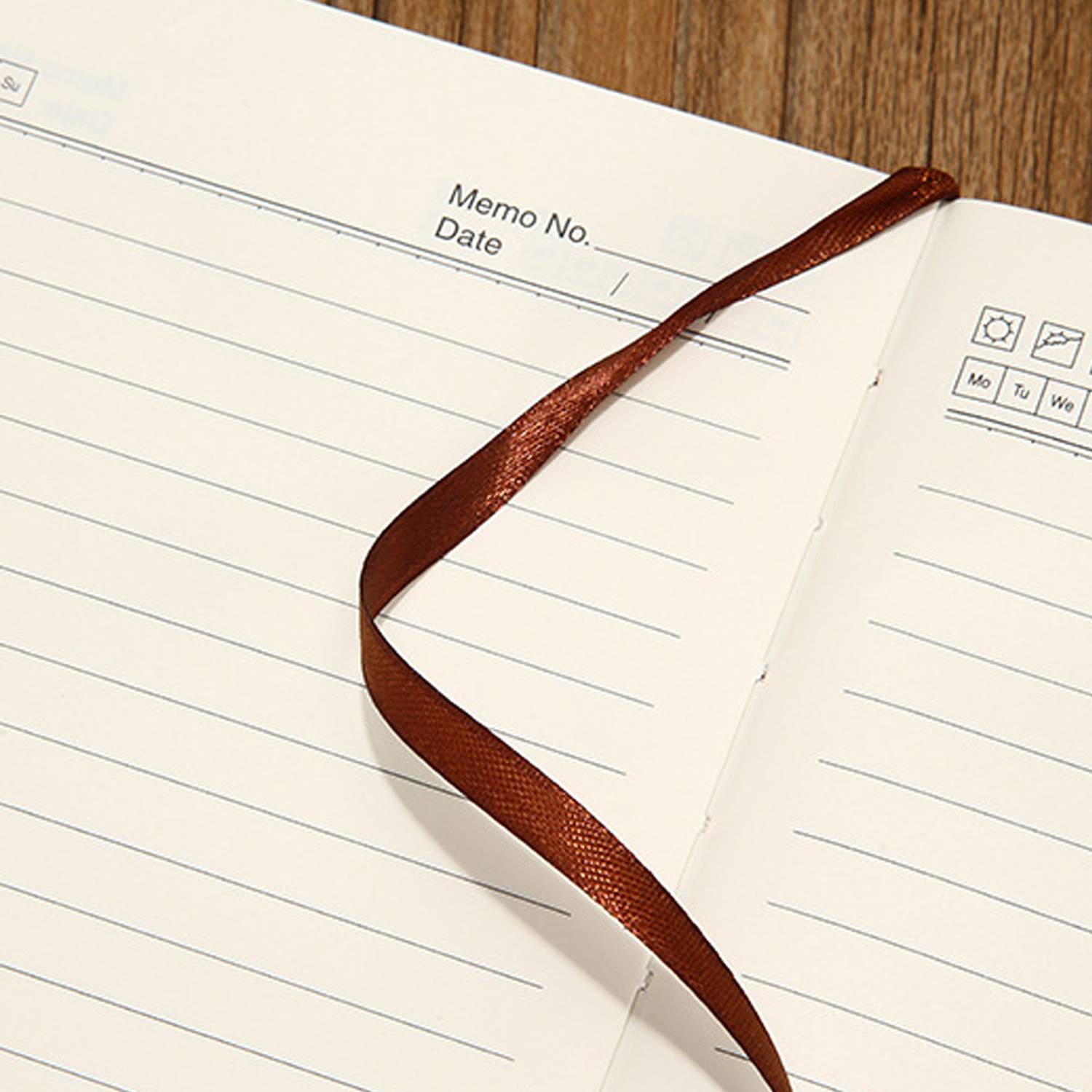 Solid Color PU Leather Notebook w/ Elastic Closure 3