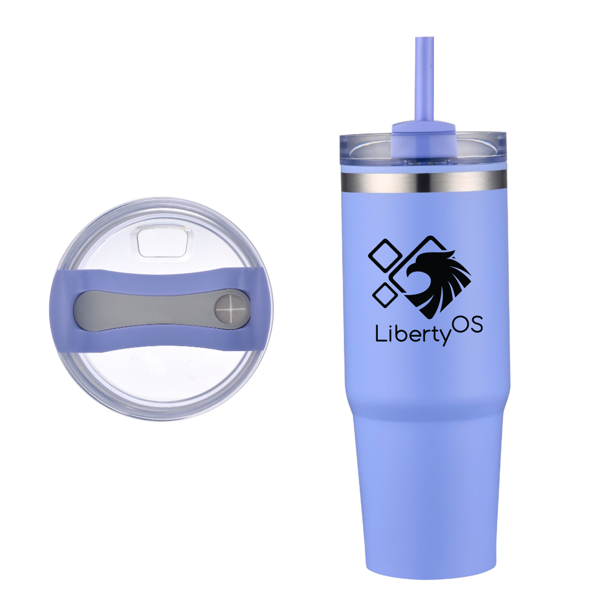 EcoSip 30oz Stainless Steel Outer Tumbler with PP Inner & Straw 14