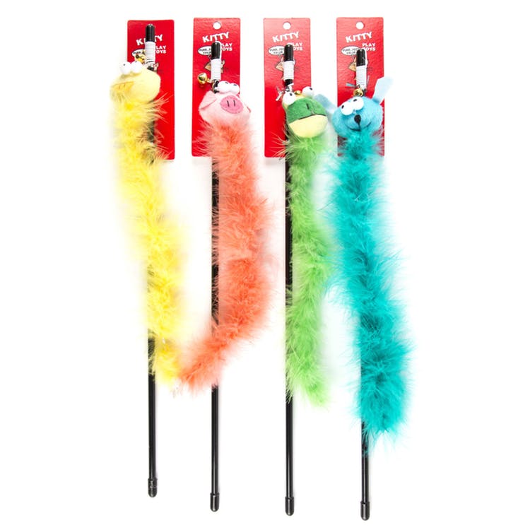 Cat Wands w/Bell Toys - 4 Colors 2