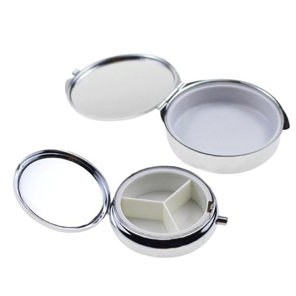 Portable Mini Silver Medicine Drug Holder Container 7