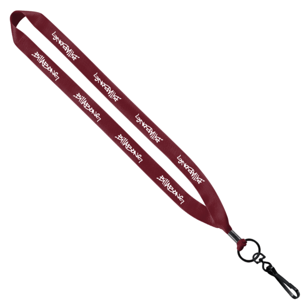 3/4" Polyester Lanyard with Metal Crimp & Swivel Snap Hook 6