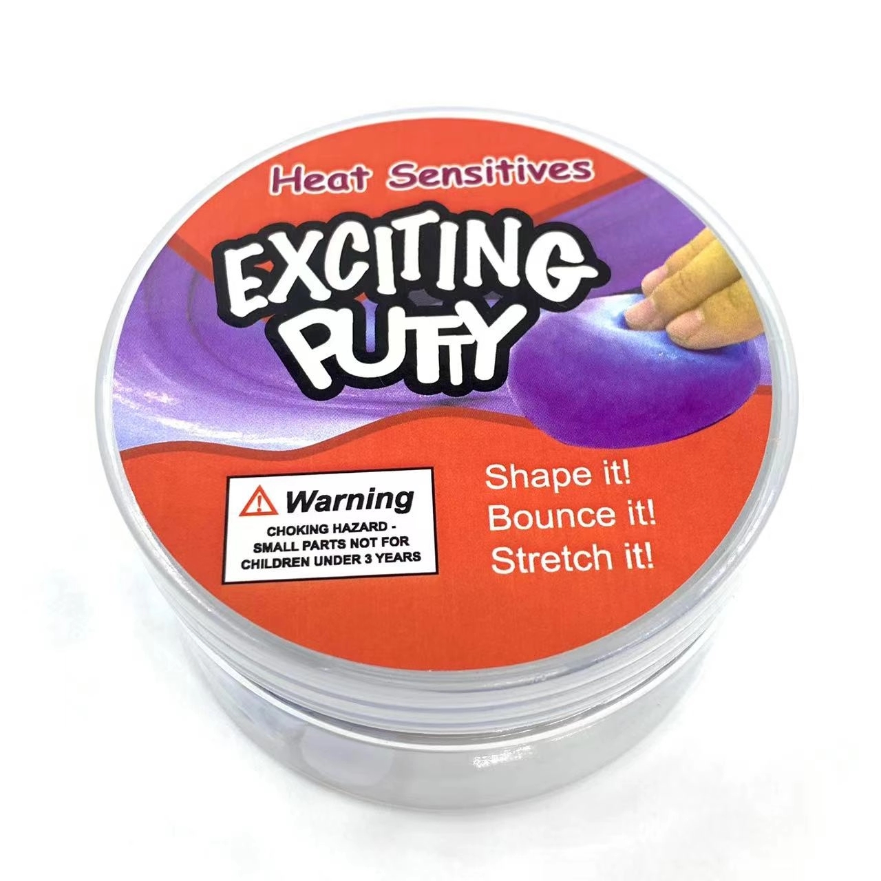 UL List Stress Relief Putty Toy with Tin- Plastic Case 8
