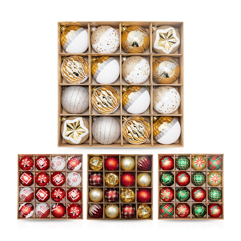 Christmas Tree 16pcs 8cm Colored Balls