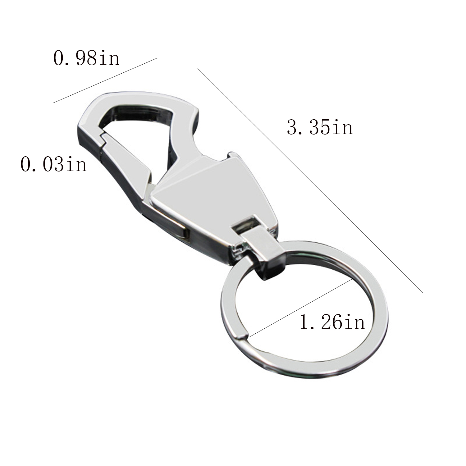 Zinc Alloy Bottle Opener Keychain 1