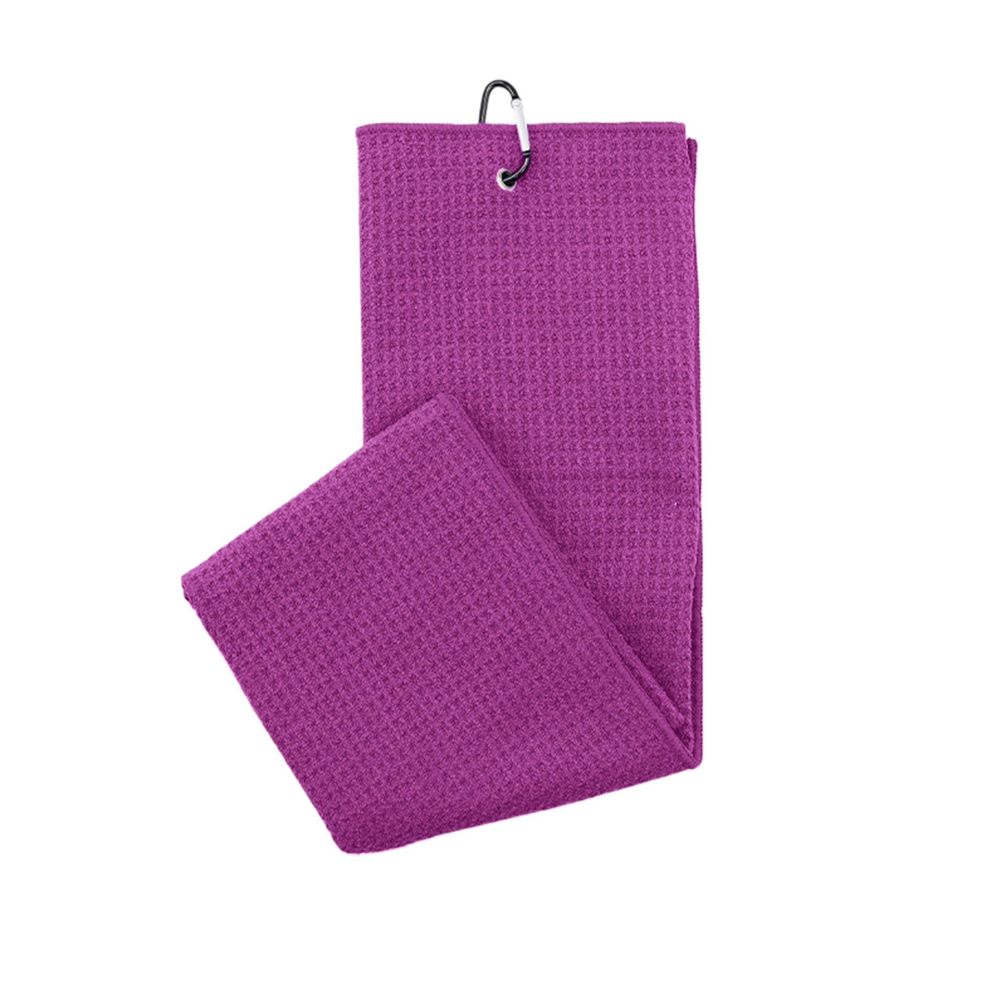 MOQ50 Premium 400GSM Waffle Weave Microfiber Golf Towel 8