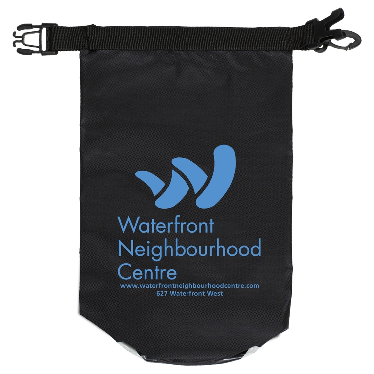 7" W x 11" H "The Navagio" 2.5 Liter Water Resistant Dry Bag With Clear Pocket Window 37