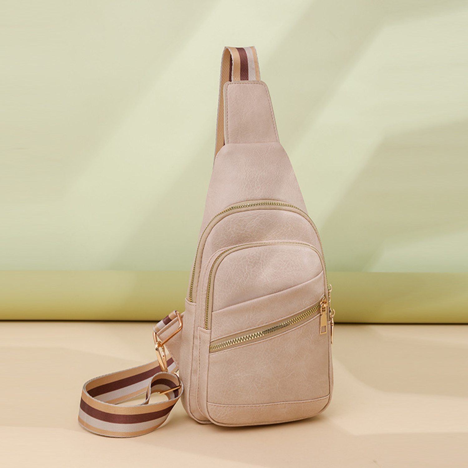 Women Faux Leather Crossbody Fashion Sling Bag 4