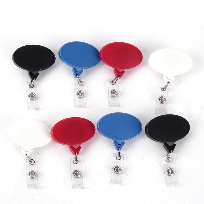 Oval Badge Reel w/Lanyard Attachment 2