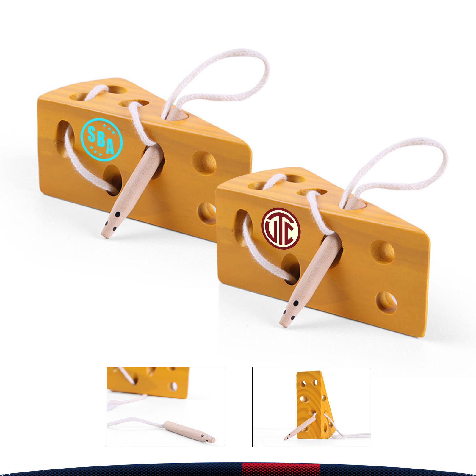 Lincya Wooden Cheese Threading Toy 2