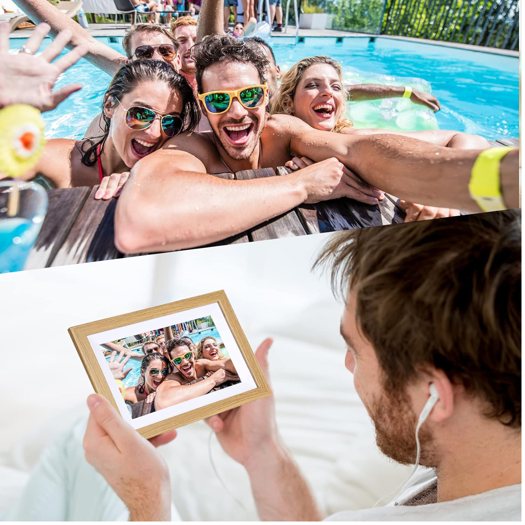 10.1" Digital Picture Frame with 16GB Memory 6