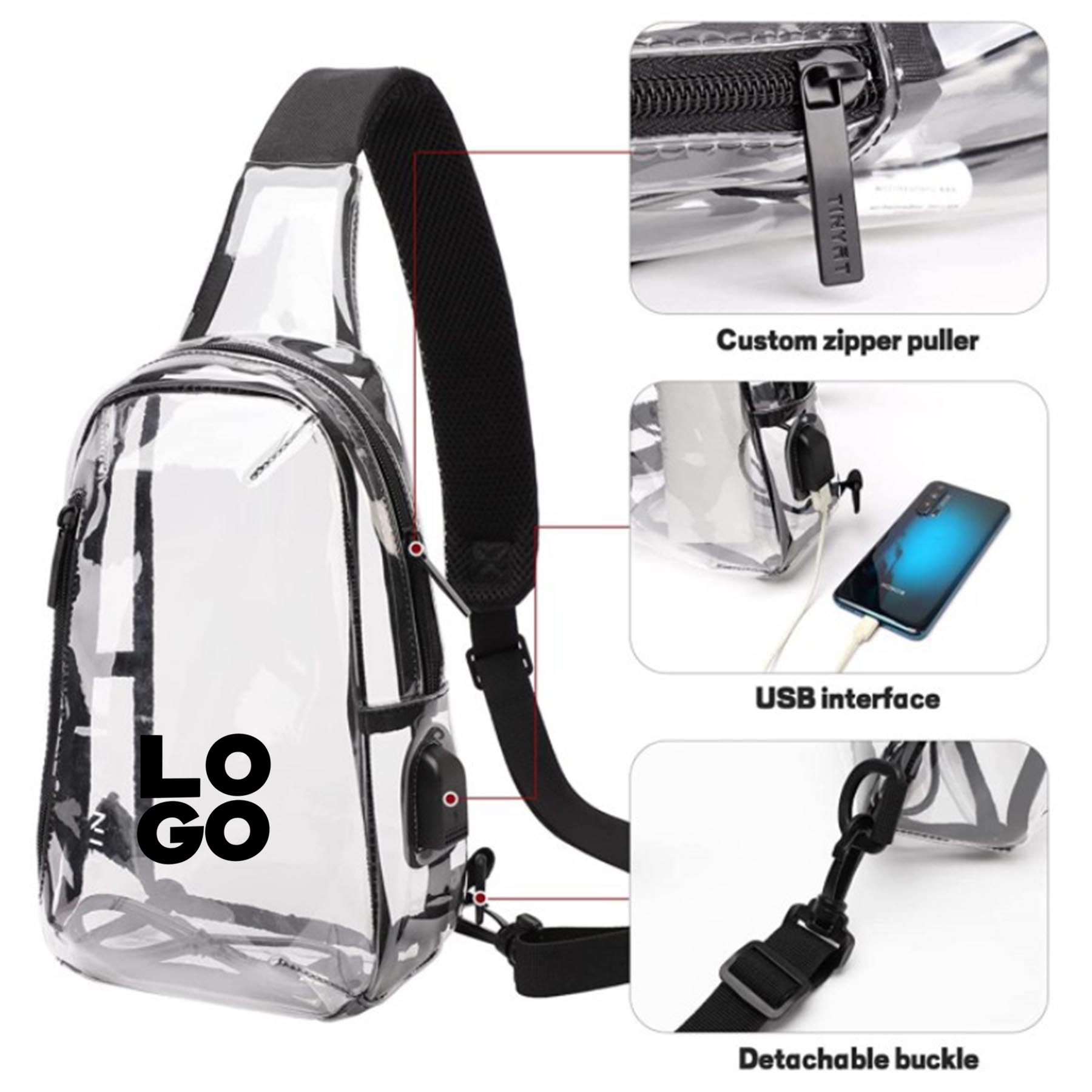 Stadium Approved Transparent Chest Bag 3