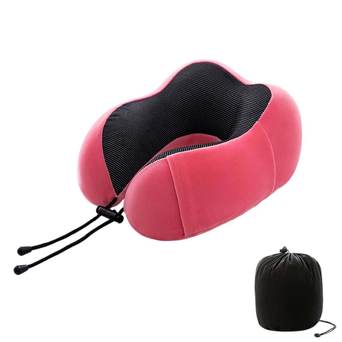 Soft Spandex Travel Pillow for Planes Trains and Cars 7