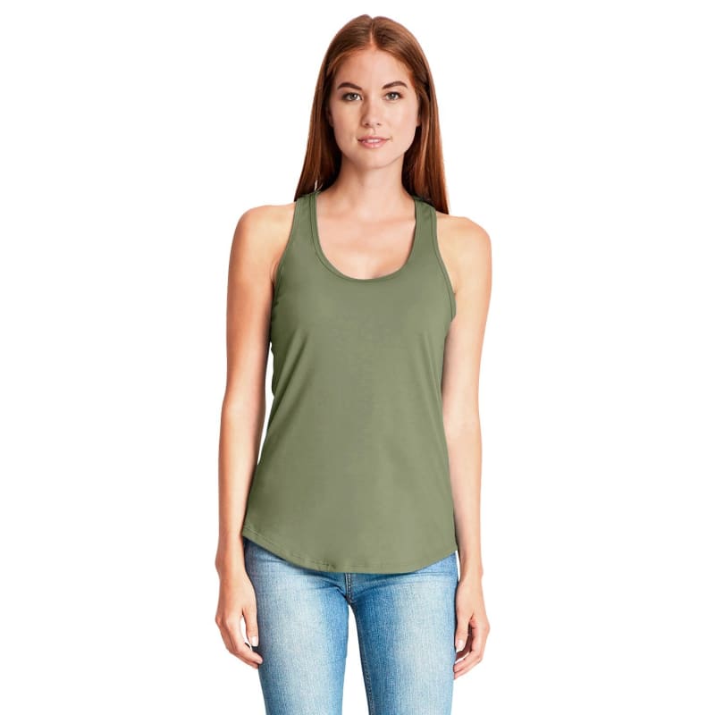 Next Level Apparel Ladies' Gathered Racerback Tank 7