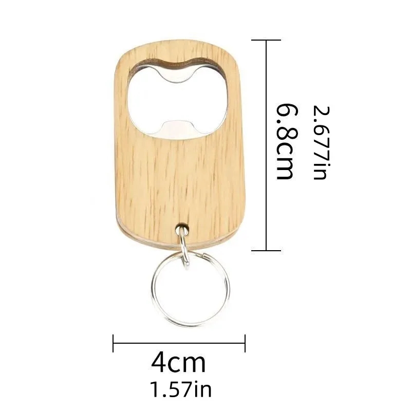 Customized solid wood beer opener 3